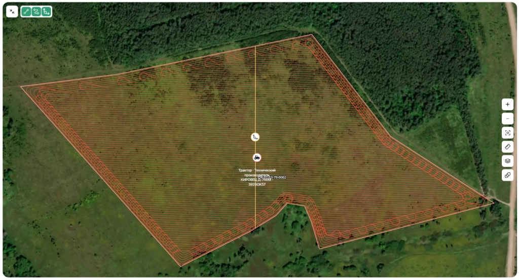 СФОТ: система построения оптимальных треков для сельхозтехники